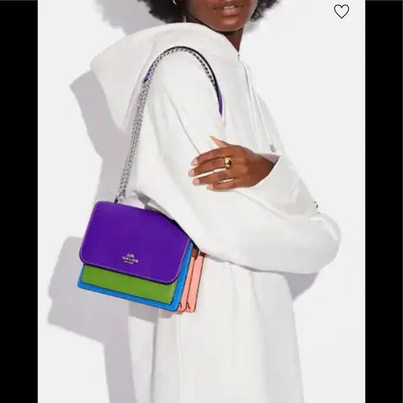 4X “HOST PICK” Coach Klare Crossbody In Colorblock - Picture 5 of 11